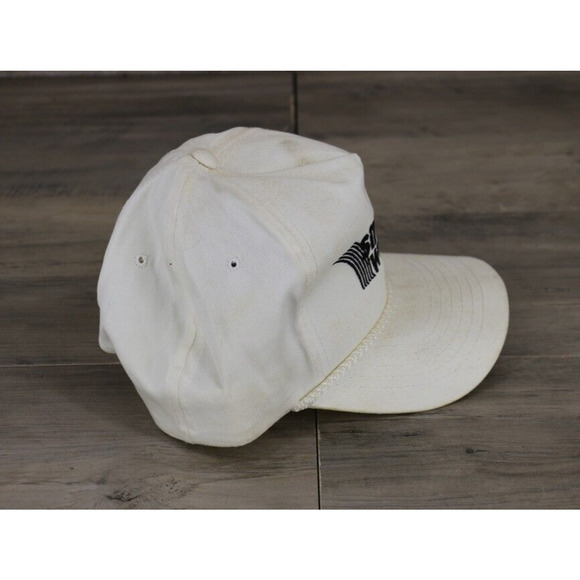 VINTAGE YoungAn Hat Trucker Farmer Snap Back Hat Cap White Embroidered - Picture 7 of 9